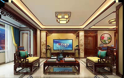 九龙坡住宅新中式风格装修，尽显奢华品味