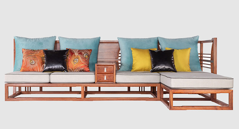 九龙坡中式家居装修实木沙发组合家具效果图